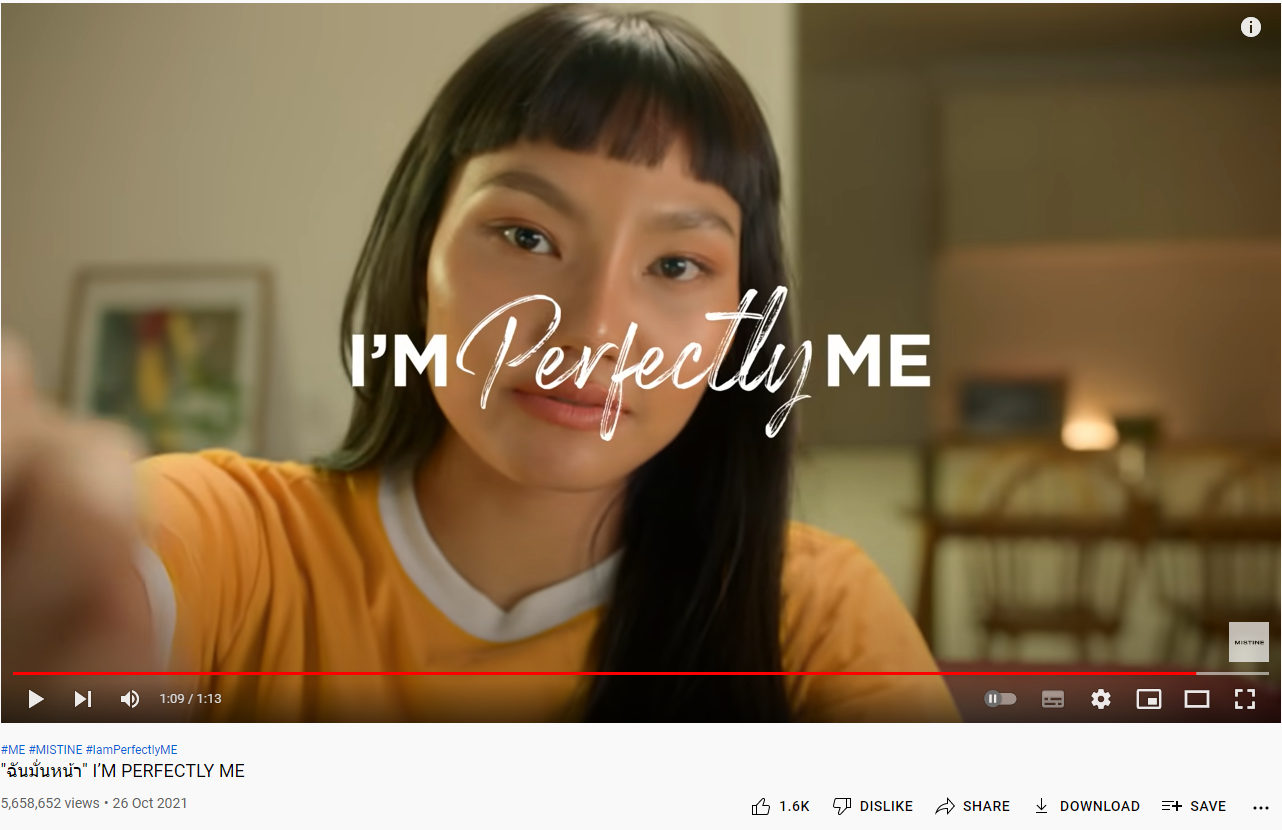 Thailand digital marketing 2022_Mistine video marketing campaign - I’m Perfectly Me.png